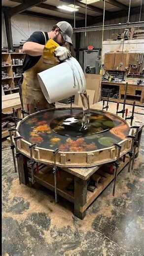 How to Build a Luxury Epoxy Resin Table: From Mold to Mansion #EpoxyTable #ResinArt #TableBuild