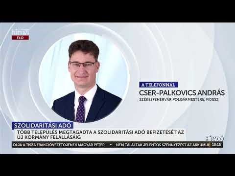Cser-Palkovics András szerint az önkormányzatoknak példát kell mutatni - HírTV