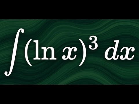 how to integrate (ln x)^3✨use integration by parts repeatedly