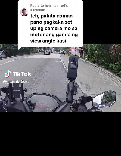 Replying to @heisman_rod ganito po idol. #makeitviral #fyp #foryou #alston #miogear #miorider #ladyrider #actioncamera #motovlogcamera