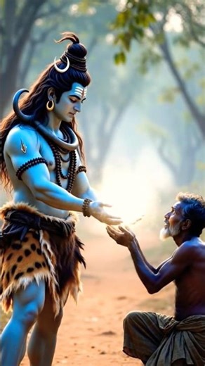 "Lord Shiva Himself Appears and Blesses Poor Old Man in Forest 😱🙏 Ultra Realistic 8K AI Animation"