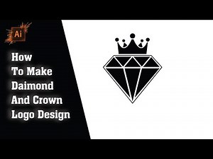 Creating A Stunning Diamond And Crown Logo | Easy Illustrator Tutorial 2024