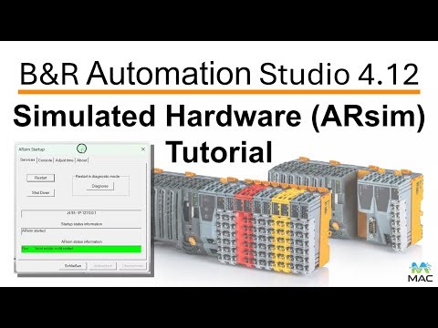 Tutorial | B&R Automation | How to use ARsim (Simulated Hardware) in Automation Studio 4.12