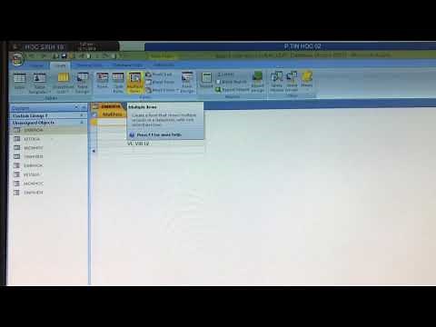 HƯỚNG DẪN THÊM NÚT LỆNH TRÊN MICROSOFT ACCESS