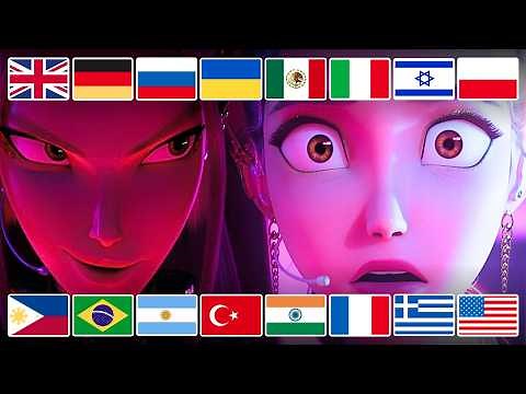 "Takedown" song in 18 different languages and versions (Kpop Demon Hunters) @LinguaMediaa