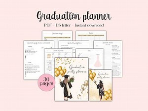 Graduation Party Planner, Printable Grad Party Organizer, Easy Planning & Checklist for Your Celebration,instant Download - Etsy