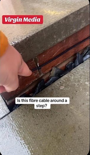 Virgin Media Fibre install 2026. Lifting internal floors wasn’t an option #internet #virgin #Mbps