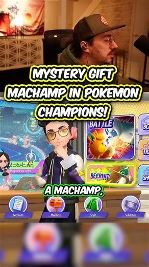 How to get the Machamp Mystery Gift In Pokemon Champions!