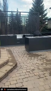 @canadaoutdoorkitchens with another amazing outdoor kitchen installation in the works! . . . #outdoorliving #outdoorkitchen #metalcabinets #stainlesssteel #cabinets #outdoor #kitchen #powdercoat #jwmetalproducts | JW Metal Cabinets