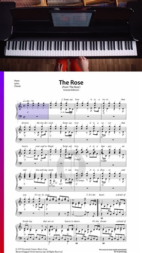 La Rose: Un Moment Musical Éternel au Piano