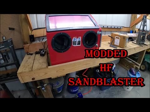 Harbor Freight Bench-top Sandblaster Modified