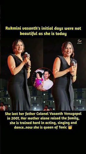 Rukmini Vasanth’s Inspiring Journey From Struggles to Toxic Stardom 👑🔥 " #RukminiVasanth #viralnews