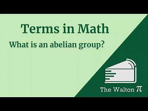 What is an abelian group?