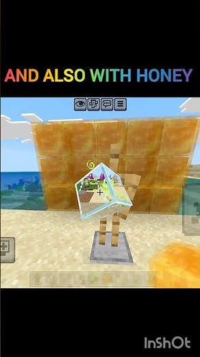 Nobody Knows This Minecraft Glass Trick 👀 #minecraft #minecraftshorts