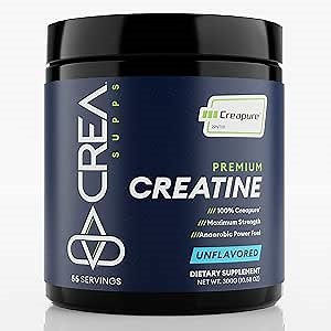 Premium Creapure Creatine Monohydrate Powder | Pure, Vegan, Keto, Gluten-Free | Unflavored, 300g