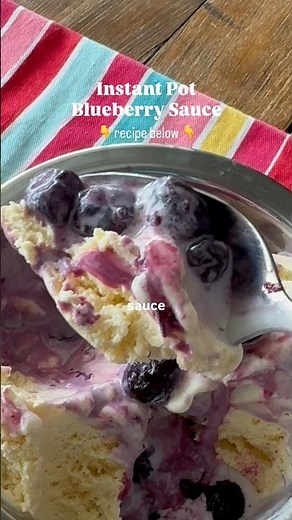 Instant Pot Blueberry Sauce (2 Minutes!)