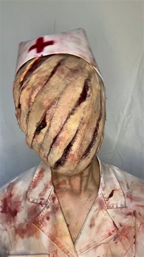 how i did my silent hill nurse makeup | SFX by Eliza