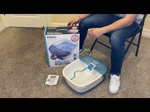 FULL DEMO of Homedics Bubble Bliss Deluxe Foot Spa