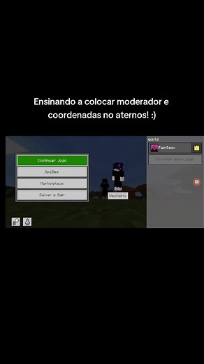 Como colocar ADM e coordenadas no servidor Aternos Minecraft