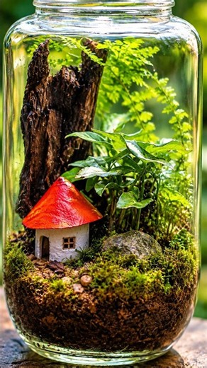 My First Terrarium! 🌿 What Do Terrarium Lovers Think? #terrarium #decoration #natural