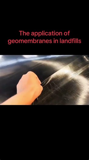 Application of HDPE geomembrane in landfills