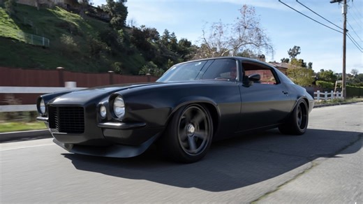Second generation Camaro transformed with powerful engine