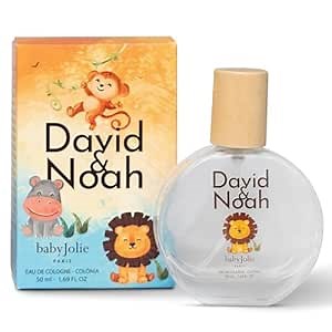 Baby Jolie David & Noah Kids Eau de Cologne – Light Fragrance for Children & Toddlers, Gentle Daily Scent, Fresh Fruity Notes, 1.69oz
