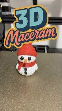 As we head towards the New Year, another knitted pattern figure has joined us! #3d #3dprinting #n...