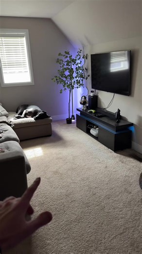 Modern tv stand with built in led lights 😍❤️✅ #tiktokshopcreatorpicks #tvstand #tvstands #homedecor #decorideas