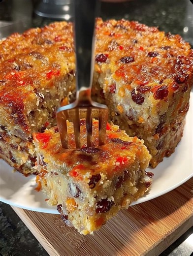 “My great aunt used to bake this fruit cake every Christmas in Tennessee, and the smell of it coming out of the oven just brought me right back. Moist, rich, and packed with flavor.” FULL RECIPE 💬 👇 | My Grandma’s Recipes