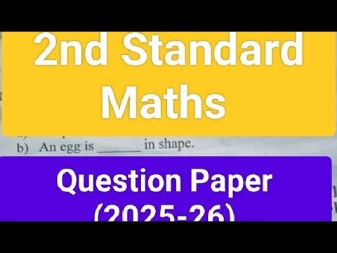 Class 2 Maths Half Yearly Question Paper (2025-26)/ 2 Class Maths Question Paper