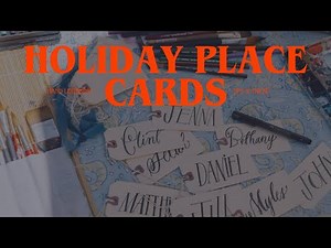 ✨ Elegant Hand Lettering for Holiday Place Cards | Easy Step-by-Step Tutorial