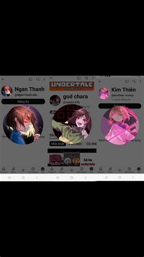 bộ ba undertale 😎