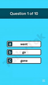 Grammar check time 📚✨ Try this Past Simple Tense Quiz and test your English skills. Comment your score out of 10 👇 #EnglishReels #GrammarQuiz #LearnEnglishDaily #PastSimple #QuizReels EducationReels EnglishPractice | TalkyTok