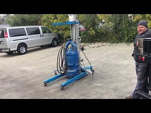 Genie 800 lbs 15 ft High Material Lift Personal Portable Forklift Hoist SLA-15