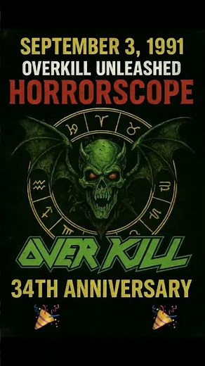 🎉 Overkill’s Horrorscope Turns 34! | Thrash Metal Classic 💀