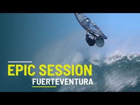 Windsurfing Fuerteventura 🌊 Epic North Shore Wave Session
