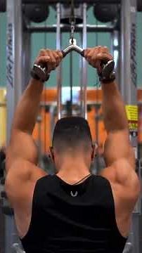 bigger biceps ( v bar ) overhead cable curl