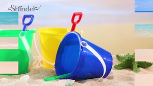 Shindel 28Sets Sand Buckets and Shovels for Kids, Beach Buckets Travel Sand Toys, Beach Essentials, Fun Summer Activities