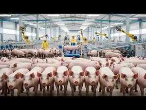 Inside a Busy Pig Factory 🐖🏭 – Modern Farm in Action