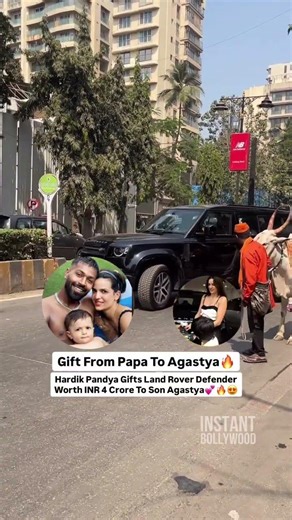 Hardik Pandya gifts Land Rover Defender worth INR 4 crore to son Agastya 😍🔥 #hardikpandya