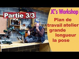 How to make a long workshop workbench part 3/3 - Woodworking - #70