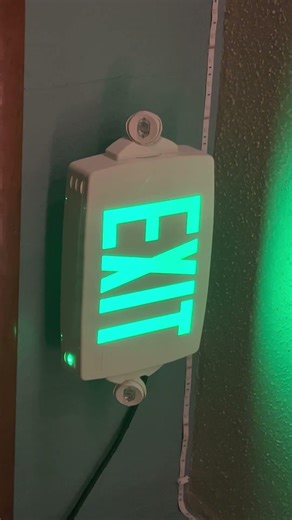 Exit sign going into emergency mode then back to normal