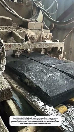 Industrial Hydraulic Press in Action | High-Speed Material Compression Process