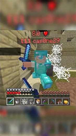 HOW DID HE CAME FROM STRING IN MINECRAFT CUBECRAFT PVP PE #like #minecraft