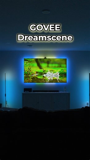 Brighter gradients, smoother effects, and full DreamView syncing. Perfect for home theater or gaming setups. See how this awesome govee system completely changes the vibe of a room! We’re showcasing a dynamic tv backlight setup with vibrant led lights that bring every scene to life. This immersive lighting truly elevates the experience, making your space feel like a proper **home cinema**. Check out how this TV setup uses govee Dreamscene lighting to create dynamic ambient lighting effects! We'r