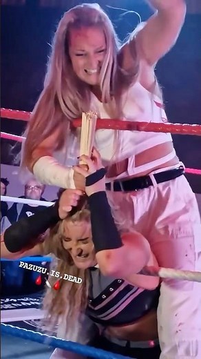 Insane women’s #deathmatch 🤯EMERSYN vs MILLIE. Full match on our channel #womenswrestling #wwe #ecw