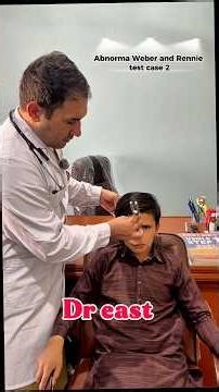 Normal and abnormal Weber/Rennie test #otorhinolaryngology #fmge #medicalstudent