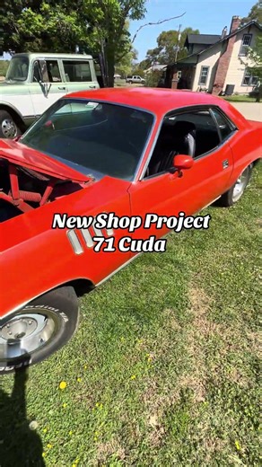 New Shop Project 71 Cuda #classiccar #hotrod #mopar #cuda