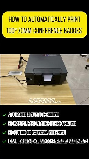 How to Automatically Print 100×70mm Conference Badges at Scale